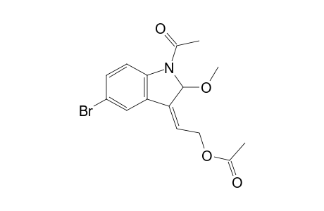 (Z)-2-(1-Acetyl-5-bromo-2-methoxyindolin-3-ylidene)ethyl acetate