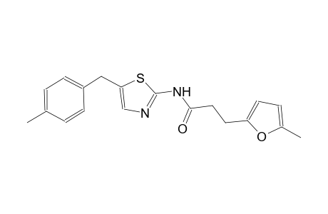 2-furanpropanamide, 5-methyl-N-[5-[(4-methylphenyl)methyl]-2-thiazolyl]-