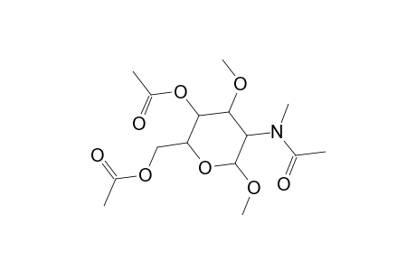 Methyl 4,6-di-O-acetyl-2-[acetyl(methyl)amino]-2-deoxy-3-O-methylhexopyranoside