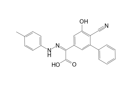 3-Hydroxy-2-cyano-5-{[(p-tolyl)ylhydrazo]glyoxalyl}-biphenyl