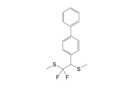 1-[2,2-bis(fluoranyl)-1,2-bis(methylsulfanyl)ethyl]-4-phenyl-benzene