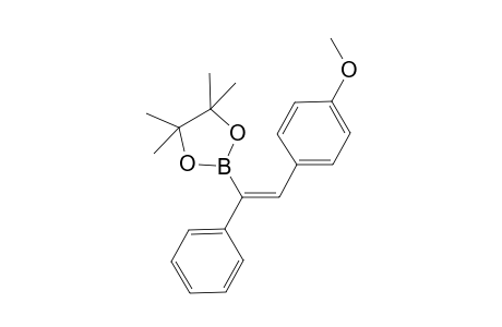 (E)-2-(2-(4-methoxyphenyl)-1-phenylvinyl)-4,4,5,5-tetramethyl-1,3,2-dioxaborolane