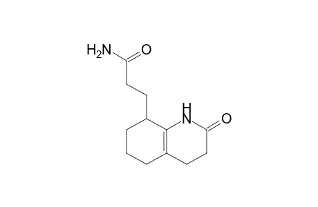 8-(2-Carbamoylethyl)-3,4,5,6,7,8-hexahydro-2(1H)-quinolinone