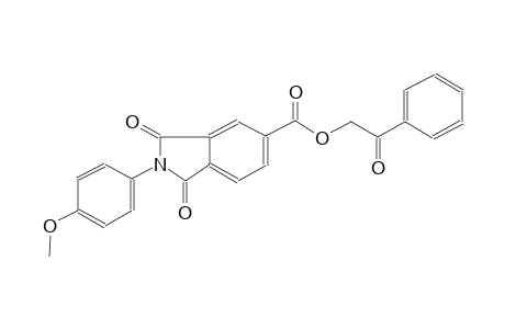 2-oxo-2-phenylethyl 2-(4-methoxyphenyl)-1,3-dioxo-5-isoindolinecarboxylate