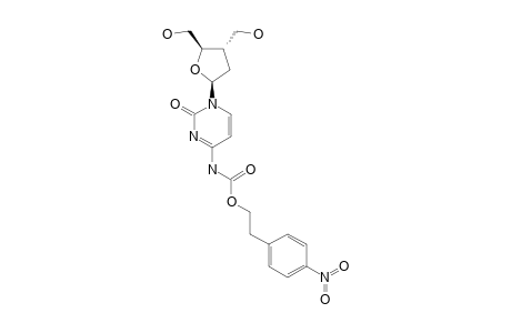 1-[2',3'-DIDEOXY-3'-C-(HYDROXYMETHYL)-BETA-D-ERYTHRO-PENTOFURANOSYL]-4-N-(PARANITROPHENYLETHOXYCARBONYL)-CYTOSINE