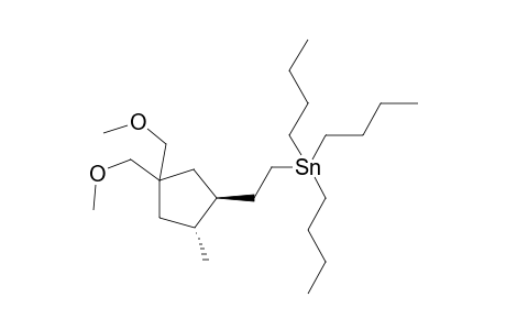 rac-(2-((1S,2R)-4,4-Bis(methoxymethyl)-2-methylcyclopentyl)ethyl)tributylstannane