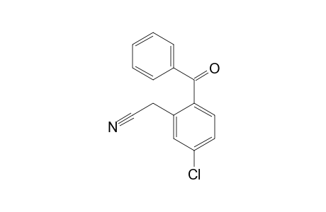 2-(2-benzoyl-5-chloro-phenyl)acetonitrile