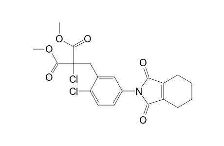 Propanedioic acid, chloro[[2-chloro-5-(1,3,4,5,6,7-hexahydro-1,3-dioxo-2H-isoindol-2-yl)phenyl]methyl]-, dimethyl ester