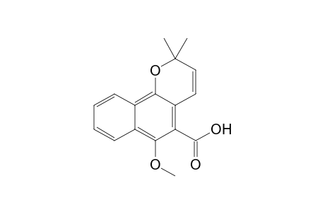 6-Methoxy-2,2-dimethyl-5-benzo[h][1]benzopyrancarboxylic acid