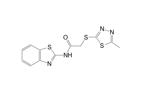 N-(1,3-benzothiazol-2-yl)-2-[(5-methyl-1,3,4-thiadiazol-2-yl)sulfanyl]acetamide