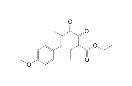 (E)-ethyl 2-ethyl-6-(4-methoxyphenyl)-5-methyl-3,4-dioxohex-5-enoate)