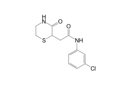 2H-1,4-Thiazine-2-acetamide, N-(3-chlorophenyl)tetrahydro-3-oxo-