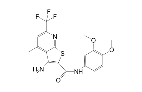 3-amino-N-(3,4-dimethoxyphenyl)-4-methyl-6-(trifluoromethyl)thieno[2,3-b]pyridine-2-carboxamide