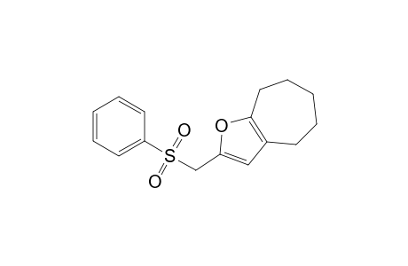 4,5,6,7-Tetrahydro-2-[(phenylsulfonyl)methyl]-4H-cyclohepta[b]furan