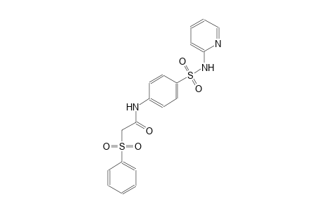 2-(phenylsulfonyl)-N-{4-[(2-pyridinylamino)sulfonyl]phenyl}acetamide