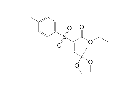 Ethyl (E)-4,4-dimethoxy-2-tosylpent-2-enoate