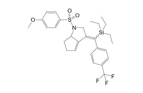 (E/Z)-1-((4-Methoxyphenyl)sulfonyl)-3-((triethylsilyl)(4-(trifluoromethyl)phenyl)methylene)-1,2,3,5,6,6a-hexahydrocyclopenta[b]pyrrole