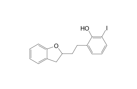 ()-2-[2-(2,3-Dihydrobenzofuran-2-yl)ethyl]-6-iodophenol