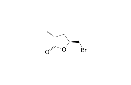 2(3H)-Furanone, 5-(bromomethyl)dihydro-3-methyl-, trans-