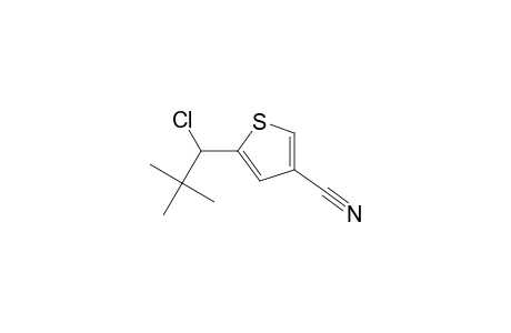 3-Thiophenecarbonitrile, 5-(1-chloro-2,2-dimethylpropyl)-