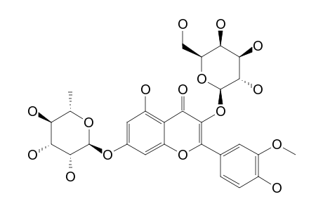 ISORHAMNETIN-3-O-BETA-D-GALACTOPYRANOSYL-7-O-ALPHA-L-RHAMNOPYRANOSIDE