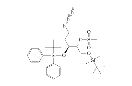 (2R,3S)-5-Azido-1-O-(tert-butyldimethylsilyl)-3-O-(tert-butyldiphenylsilyl)-2-O-(methylsulfonyl)pentane-1,2,3-triol