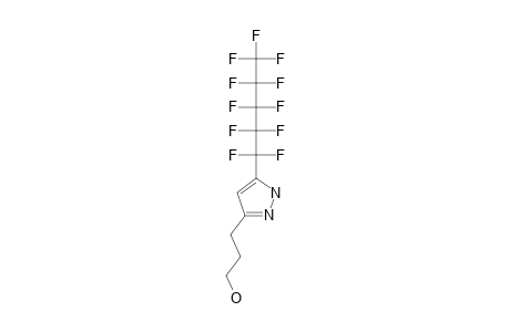 5-(3-Hydroxypropyl)-3-undecafluoropentylpyrazole