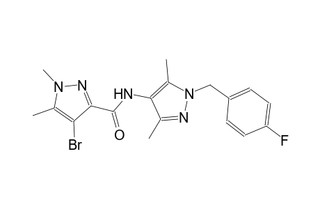 4-bromo-N-[1-(4-fluorobenzyl)-3,5-dimethyl-1H-pyrazol-4-yl]-1,5-dimethyl-1H-pyrazole-3-carboxamide