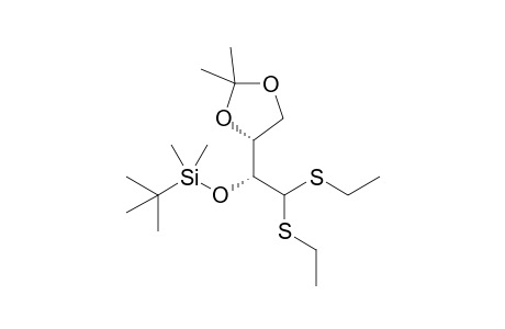 2-O-(t-Butyldimethylsilyl)-3,4-O-isopropylidene-D-erythrose diethyldithioacetal