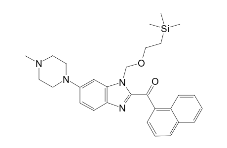 [6-(4-Methylpiperazin-1-yl)-1-{[2-(trimethylsilyl)ethoxy]methyl}-1H-benzimidazol-2-yl](1-naphthyl)methanone