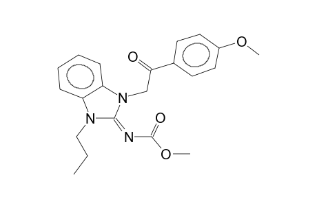 1-propyl-2-methoxycarbonylimino-3-(4-methoxybenzoylmethyl)-2,3-dihydrobenzimidazole