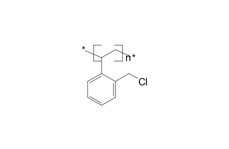 Poly(o-chloromethylstyrene)