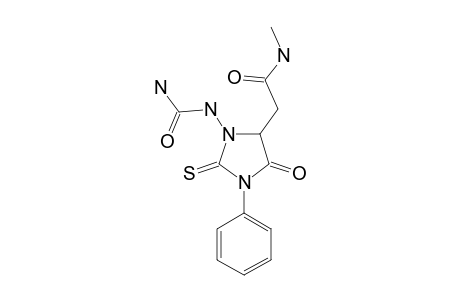 2-[3-[(AMINOCARBONYL)-AMINO]-5-OXO-1-PHENYL-2-THIOXO-IMIDAZOLIDIN-4-YL]-N-METHYLACETAMIDE