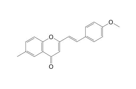 2-[(E)-2-(4-methoxyphenyl)ethenyl]-6-methyl-1-benzopyran-4-one