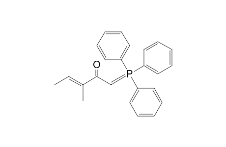 (E)-3-Methyl-2-oxopent-3-enylidene(triphenyl)phosphorane
