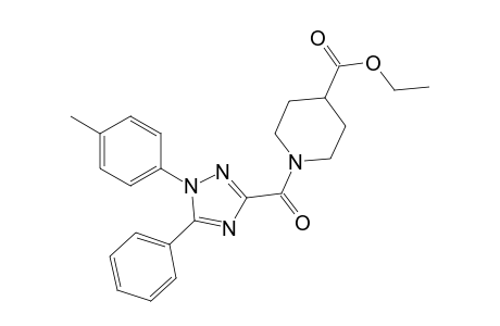 Ethyl 1-{[1-(4-methylphenyl)-5-phenyl-1H-1,2,4-triazol-3-yl]carbonyl}piperidine-4-carboxylate