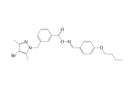 4-butoxybenzaldehyde O-{3-[(4-bromo-3,5-dimethyl-1H-pyrazol-1-yl)methyl]benzoyl}oxime