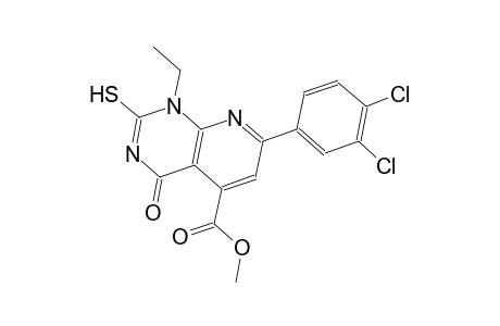 pyrido[2,3-d]pyrimidine-5-carboxylic acid, 7-(3,4-dichlorophenyl)-1-ethyl-1,4-dihydro-2-mercapto-4-oxo-, methyl ester