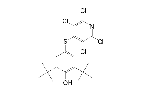 2,6-Ditert-butyl-4-[(2,3,5,6-tetrachloro-4-pyridinyl)thio]phenol