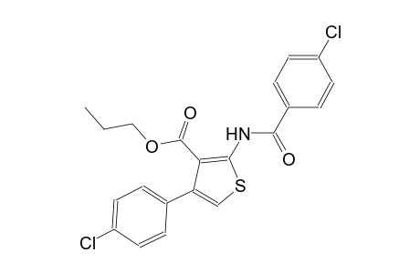 propyl 2-[(4-chlorobenzoyl)amino]-4-(4-chlorophenyl)-3-thiophenecarboxylate