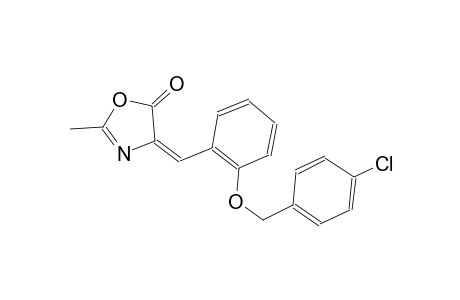 (4E)-4-{2-[(4-chlorobenzyl)oxy]benzylidene}-2-methyl-1,3-oxazol-5(4H)-one