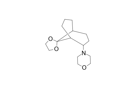 Bicyclo[3.3.1]nonane, 4-(4-morpholinyl)-9,9-ethylenedioxy-