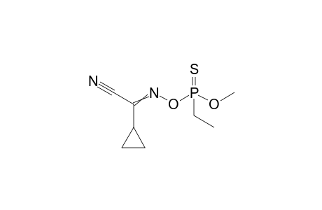 2,4-Dioxa-5-aza-3-phosphahept-5-ene-7-nitrile, 6-cyclopropyl-3-ethyl-, 3-sulfide