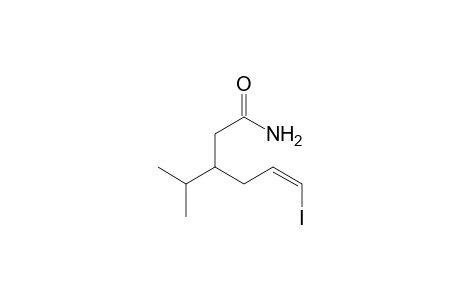 (Z)-6-Iodo-3-isopropylhex-5-enamide