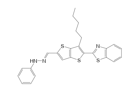 5-(1,3-Benzothiazol-2-yl)-6-pentylthieno[3,2-b]thiophene-2-carbaldehyde Phenylhydrazone