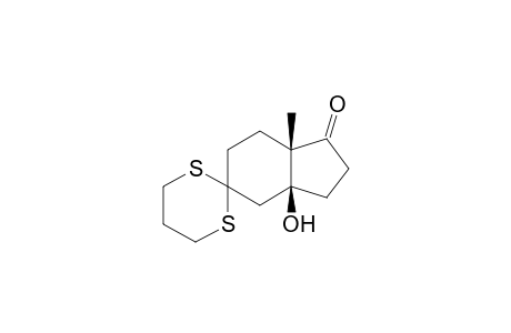 1-Oxo-3a-hydroxy-7a-methyl-5-spiro[1',3'-dithiane]-indane