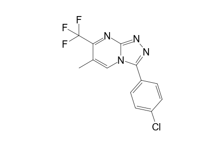 3-(4-Chloro-phenyl)-7-trifluoromethyl-6-methyl[1,2,4]triazolo[4,3-a]pyrimidine