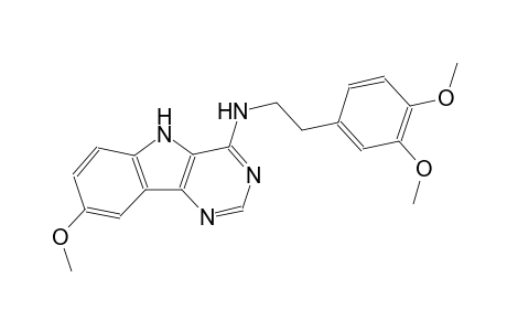 N-[2-(3,4-dimethoxyphenyl)ethyl]-8-methoxy-5H-pyrimido[5,4-b]indol-4-amine