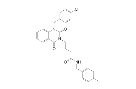 4-(1-(4-chlorobenzyl)-2,4-dioxo-1,4-dihydro-3(2H)-quinazolinyl)-N-(4-methylbenzyl)butanamide