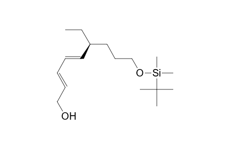 (2E,4E,6S)-9-(tert-butyldimethylsiloxy)-6-ethyl-2,4-nonadien-1-ol